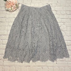 Charlotte Russe Floral Lace Midi Skirt